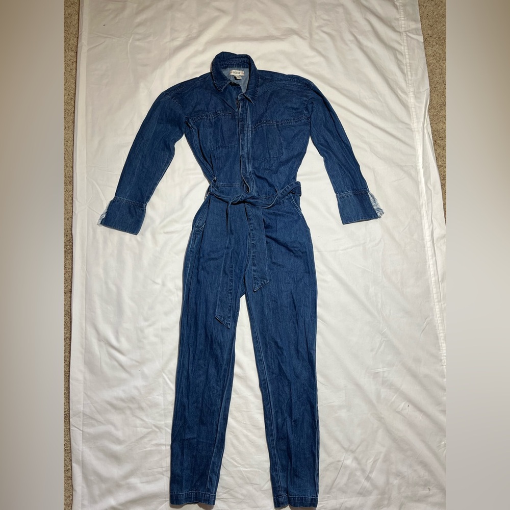 Guess Blue Denim Jumpsuit